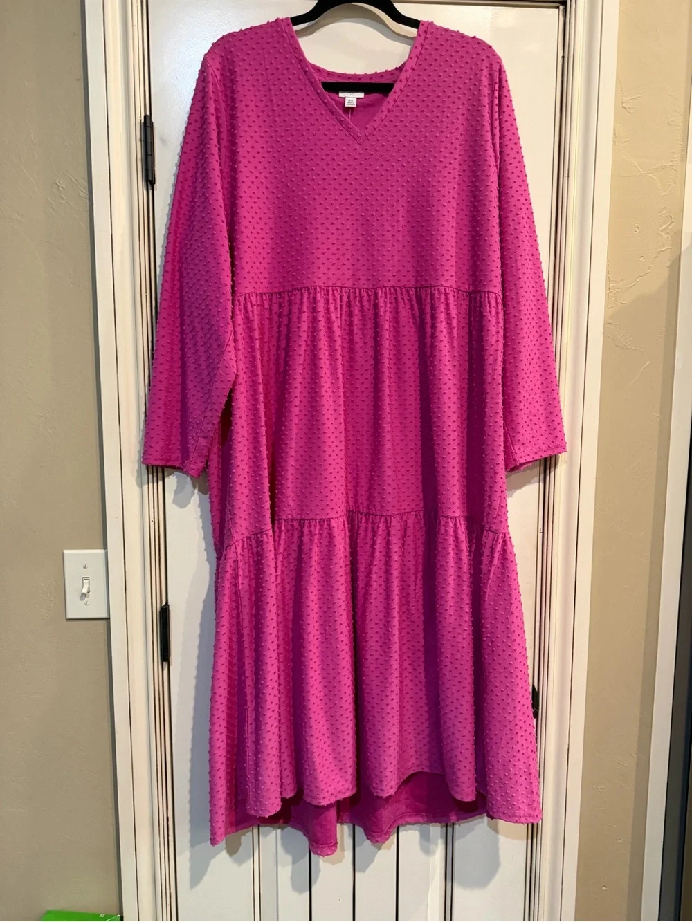 J.Crew NWT Tiered Swiss Dot Dresses Bundle – 2X – Black & Pink
